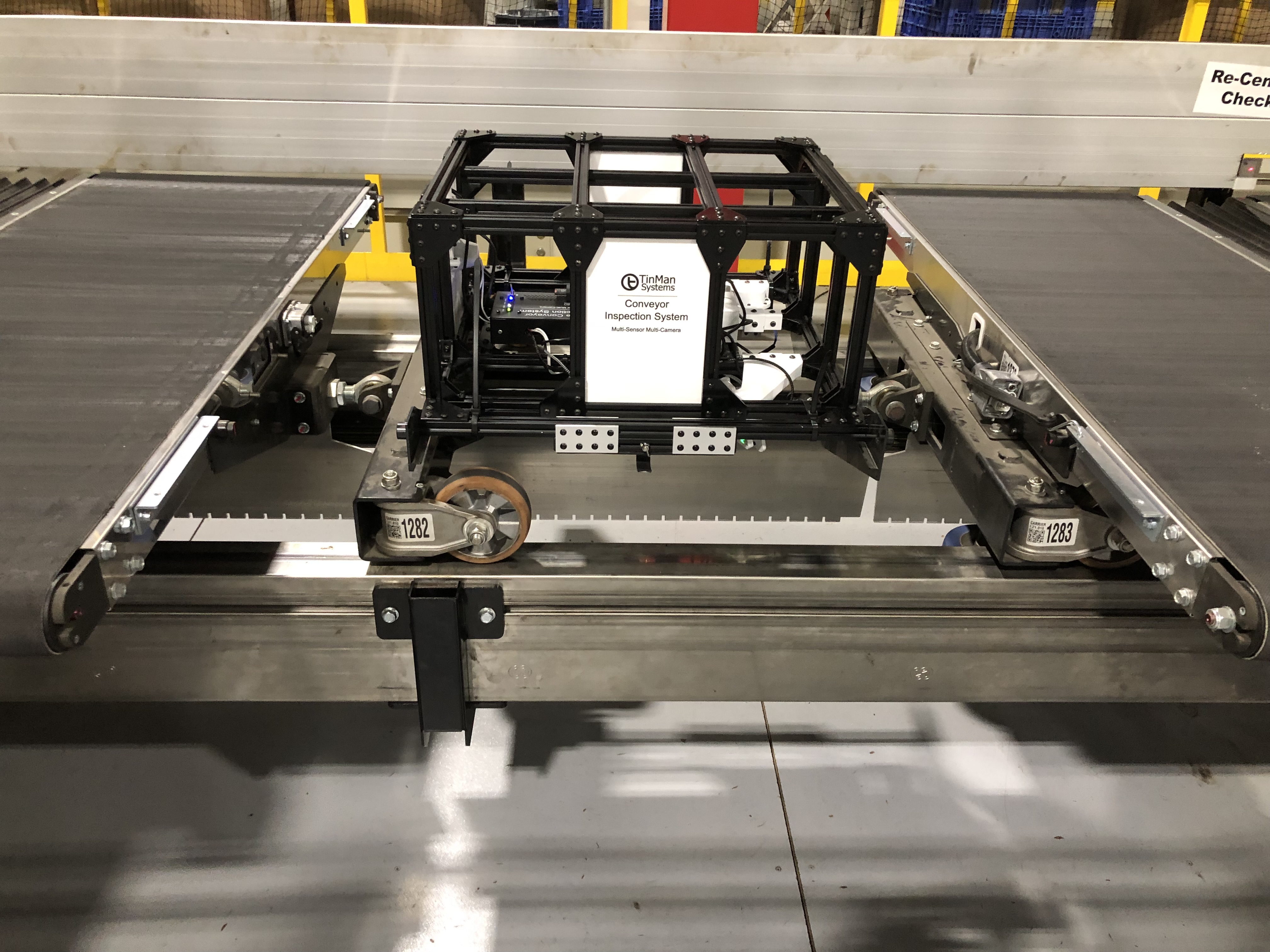 TinMan multi-sensor inspection hardware representing SORTERVision engineering foundation