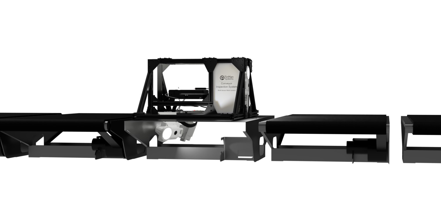 Camera positioning system illustrating SORTERVision coverage geometry